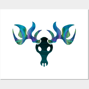 Spectral Deer Skull Posters and Art